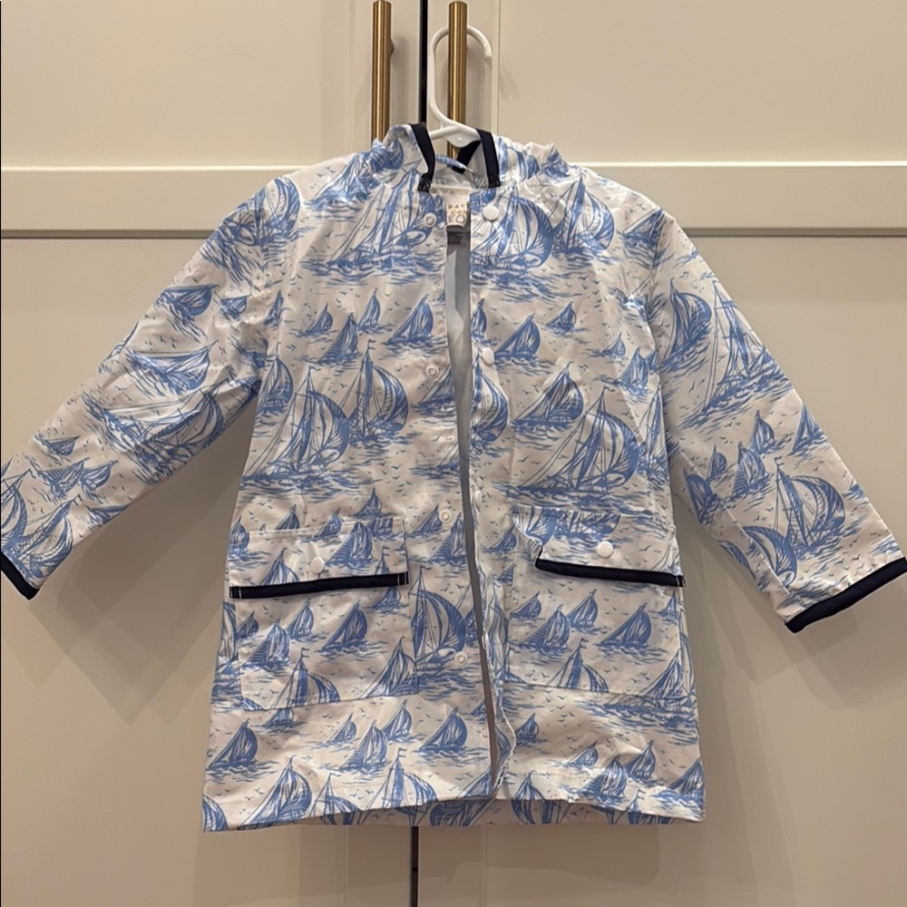 Sailboat Print Kids Jacket